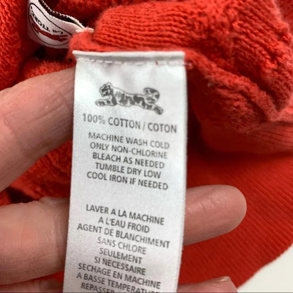 Le  Tigre Orange Lightweight 3/4 Sleeve Sweater - Picture 6 of 10